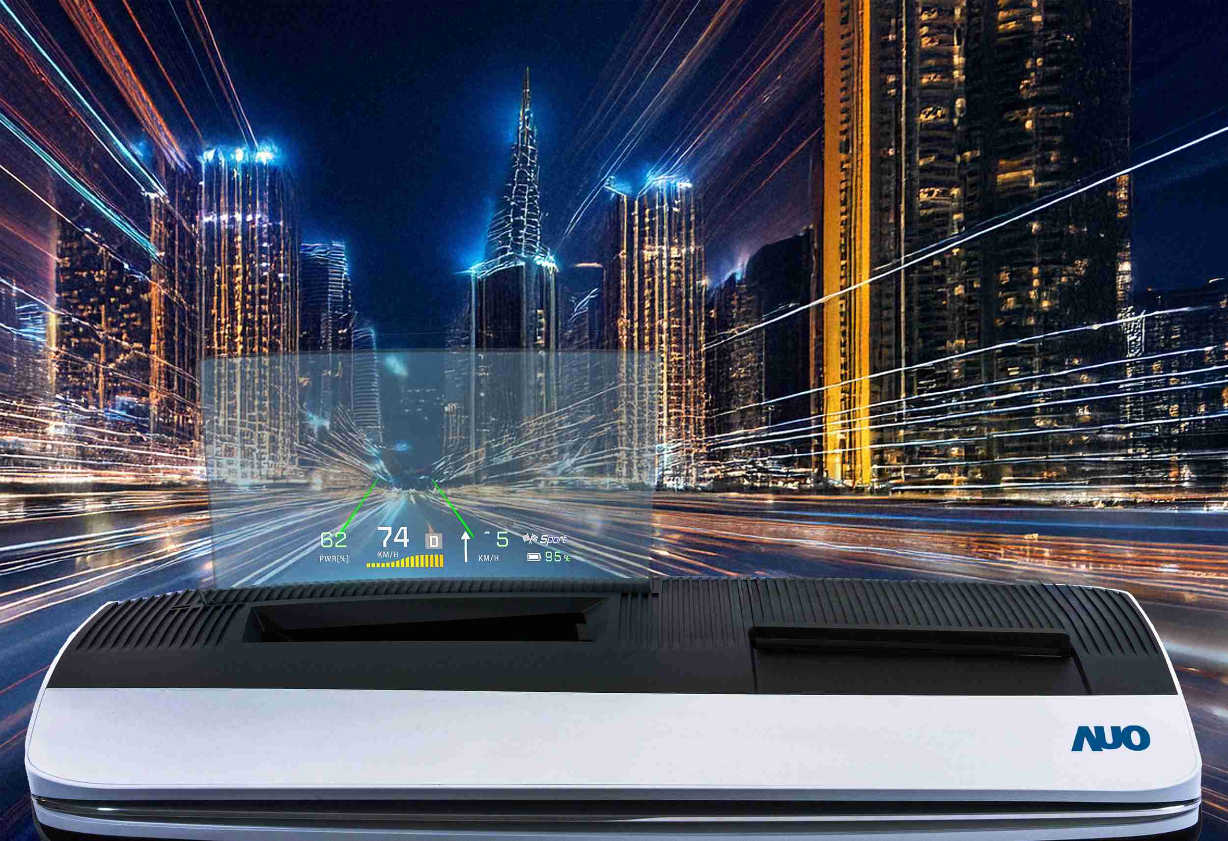 OBPay推出13吋Micro LED抬头显示器，，，，提供高入眼亮度、、、、高色彩饱和度的显示质量，，，在阳光下或黑暗中都清晰可见，，并利用Micro LED模块体积小的优势，，解决车用空间有限的痛点