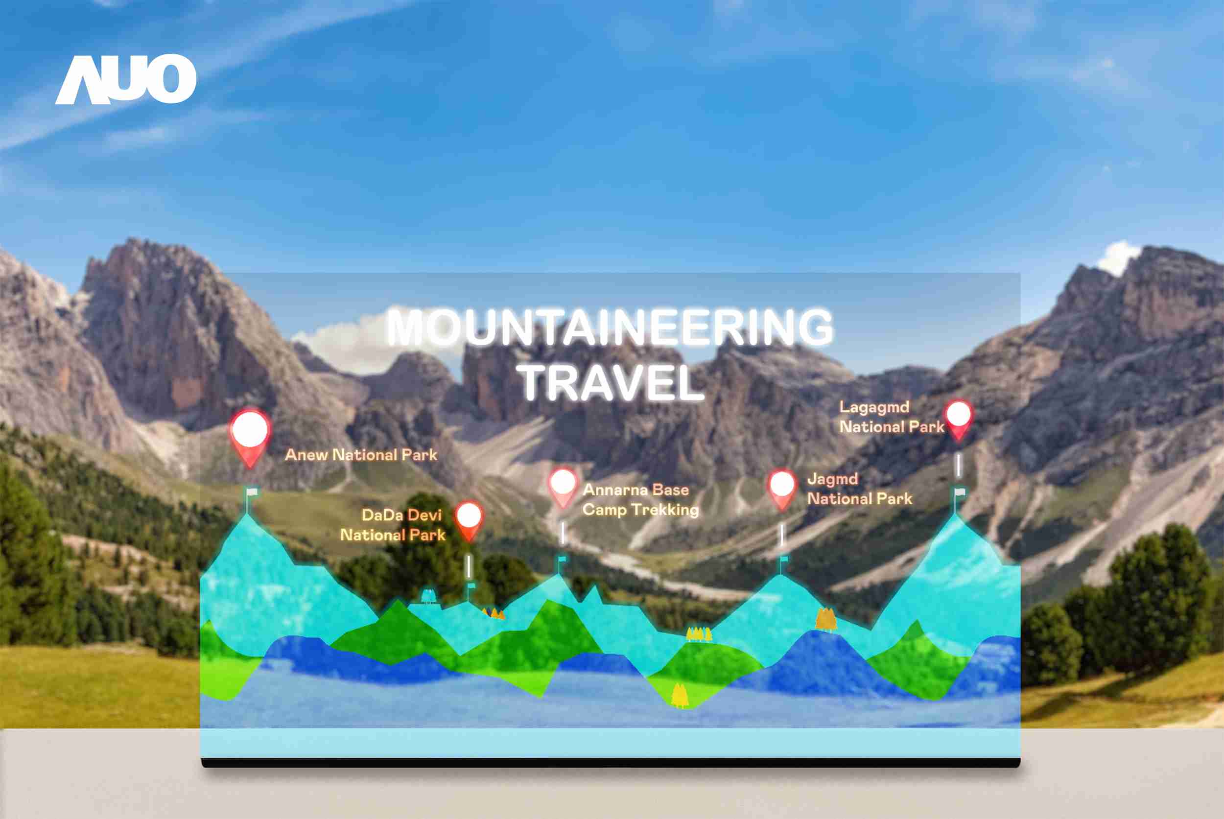 OBPay展示全球单片尺寸最大(*)42吋透明Micro LED显示器拼接而成的〝64吋透明Micro LED显示器〞，，，具备高透明度、、1,000 nits高亮度、、、广色域、、、、采用三边无边框的无缝拼接等多重特色，，，，呈现超高清、、、、细腻画质而不遮挡后方视觉，，满足层峰需求，，可广泛运用于零售、、艺术展览或商业空间等场域