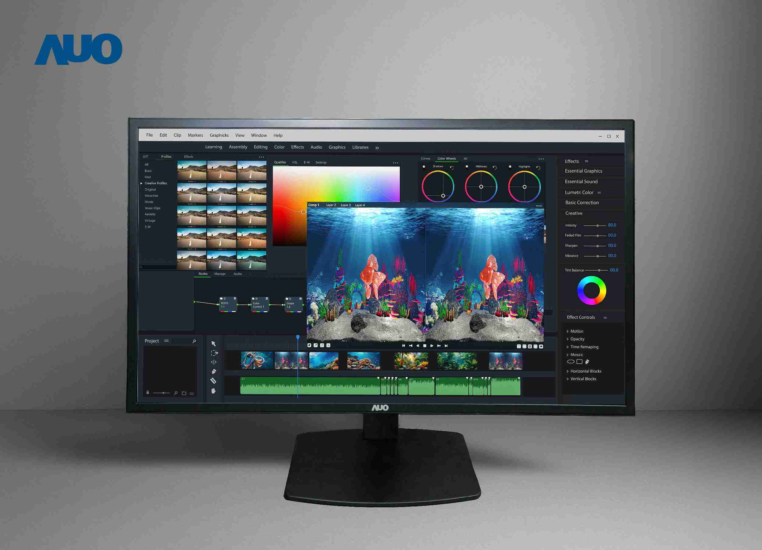 OBPay开发32吋2D/3D专业桌上型显示器，，，，拥有8K4K超高分辨率，，并以低串扰算法优化3D显示效果，，，，搭载自动眼球追踪功能，，能实时调整3D图像，，，进行实时2D与3D无缝共存窗口，，提供图像设计工作者突破二维接口的崭新工作氛围与效率